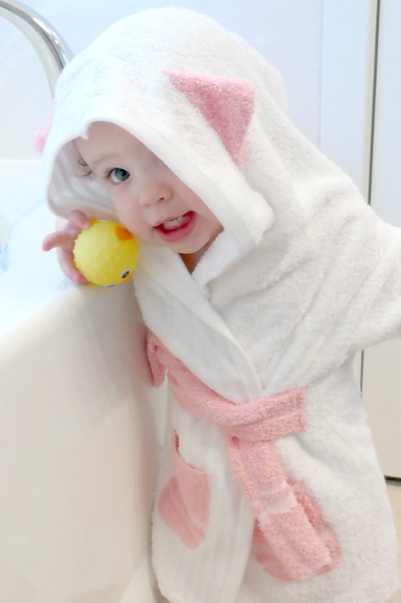 Baby Hooded Towel Robe Pattern Etsy