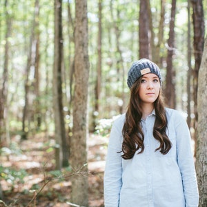 Slouchy Beanie Hat Hand Knit // The Blue Ridge Beanie image 3