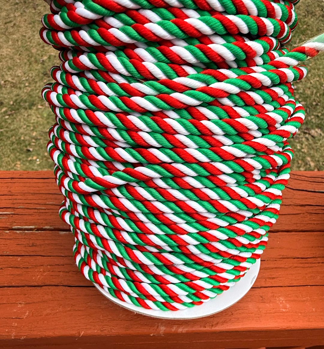 5mm Classic Christmas Cording, Red White Green Twisted Rope, Decorative ...