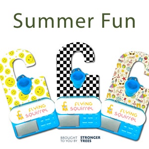 The Flying Squirrel™ | Summer Fun Prints  | 500ml & 1200ml Bags | G Tube Feeding Pump Holder | Free USPS Shipping to US