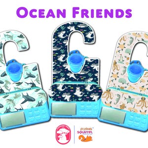 The Flying Squirrel™ | Ocean Friends | 500ml & 1200ml Bags | G Tube Feeding Pump Holder | EnteraLite Infinity | Free USPS Shipping to US