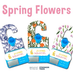 The Flying Squirrel™ | Spring Flowers  | 500ml & 1200ml Bags | G Tube Feeding Pump Holder | Free USPS Shipping to US