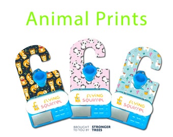 The Flying Squirrel™ G Tube Feeding Pump Holder: Animal Prints