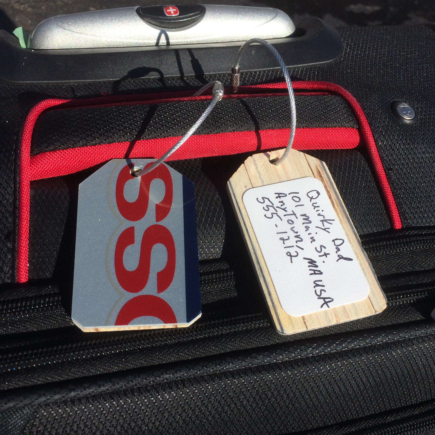 recycled luggage tags