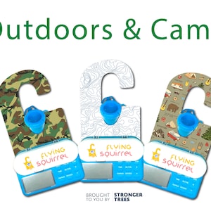 The Flying Squirrel™ | Outdoors and Camo Prints  | 500ml & 1200ml Bags | G Tube Feeding Pump Holder | Free USPS Shipping to US