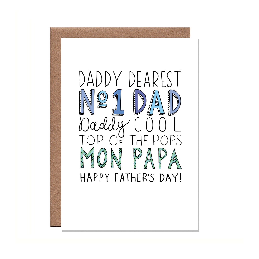 All the Names for Dad No. 1 Dad Daddy Dearest Daddy Cool Etsy