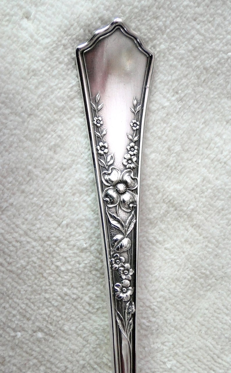 Sears and Roebuck DUNBAR pattern Large Berry or Casserole Serving Spoon-Vintage 1900-10