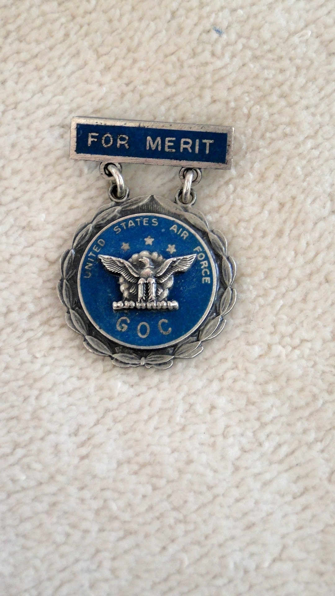 U S Air Force Ground Observer Corps Sterling Merit Pin-vintage 1950s ...