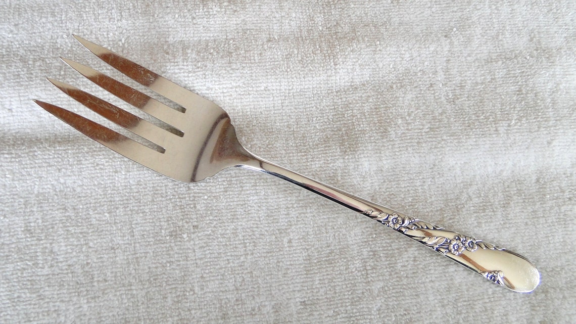 Tudor Plate Silver Plated BRIDAL WREATH Pattern Cold Meat Fork Etsy