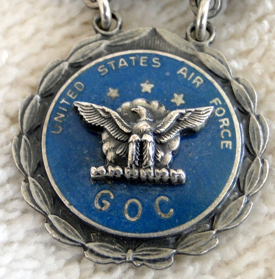 U S Air Force Ground Observer Corps Sterling Merit Pin-vintage 1950s ...