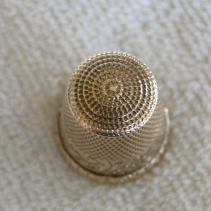 Antique Thomas Brogan Fancy Thimble-10k Gold Filled Over Sterling ...