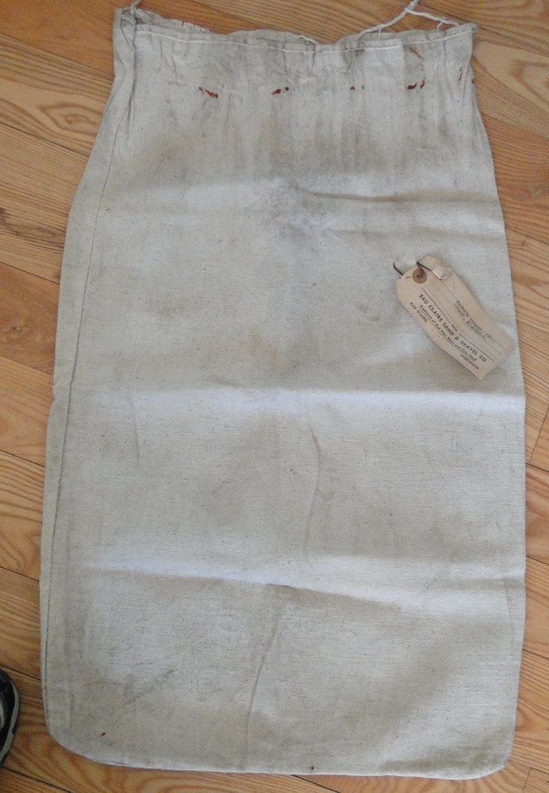 Red Flint Filter Sands Gravel Sack-Bag-Vintage 1940s-Eau Claire, WI-Indian Arrowhead Graphics bild 4