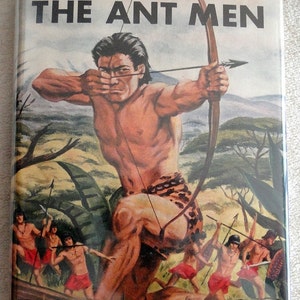Tarzan and the Ant Men in Dust Jacket by Edgar Rice Burroughs-Grosset and Dunlap Edition-Vintage 1950-60