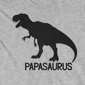 Papasaurus Shirt T-Rex T-Shirt Men Dinosaur Tee Pregnancy Announcement Daddysaurus Dadasaurus Birthday Gift Idea Present Daddy Trex Adult