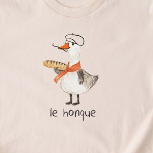 Chemise en oie française. Le Honque T-shirt drôle T-shirt T-shirt T-shirt Cadeau. Cadeau de vacances idiot en France pour les amoureux des animaux, des canards, des oies