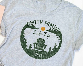 Camping Lake Trip Shirts, Custom Family Vacation T-shirts, Adults Women Men Ladies Kids Baby, Tshirt, Matching Vacay Road  Group Cousin Camp