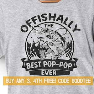 Pop-pop Gift Fishing Shirt Fathers Day Gift for Grandpa Tshirt Dad Funny Shirts Tee Men Fisherman Daddy Granddad Fish Bass Hunter Poppop Pap
