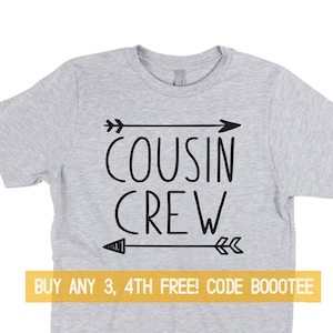 Cousin Crew Shirt Christmas Pajamas Family Summer T-shirt Grandma Camp Cousins Party Nephew Niece Kids Youth Toddler Girl Boy Girls Vacation