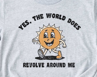 Funny Sun Pun Shirt. Vintage Retro Science T-shirt Gift Sunny Tshirt Present. Tee Summer Space Outer Astronomy Boho Vintage Cute Top Teacher