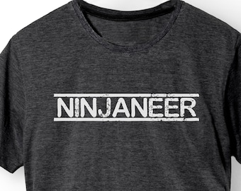 Divertido Ingeniero Camiseta Camiseta Hombres Mujeres Regalo de cumpleaños Regalo De cumpleaños Padre Padre Esposo Novio Graduado Ninja Enginerd