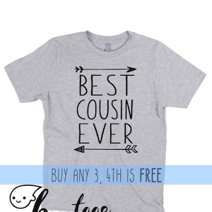 Gift for Cousin Best Cousin Ever Shirt T-shirt Baby Shower Party Nephew Niece Kid Youth Toddler Child Infant Bodysuit Grandparents Reveal