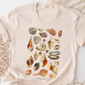 Vintage Seashell T-shirt, Sea Shell Lover Gift Shirt, Women Men Ladies Kids Baby, Tshirt, Gift for Him Her, Mothers Day, Victorian