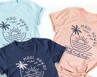 Beach Vacation Shirts for Family Friends Custom Trip T-Shirt T Shirt Tee Matching Men Kids Women Boys Girls Baby Personalized 2023 Sea Trip