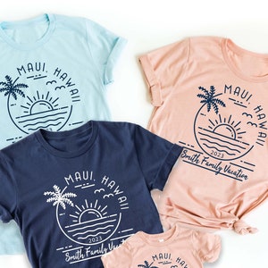 Beach Vacation Shirts for Family Friends Custom Trip T-Shirt T Shirt Tee Matching Men Kids Women Boys Girls Baby Personalized 2023 Sea Trip