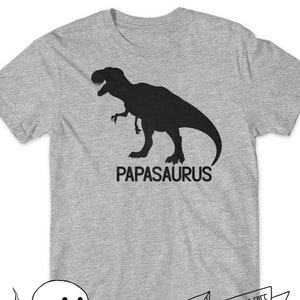 Dinosaur Shirt Gift for Dad Papasaurus Shirt T-Rex T-Shirt Mens Dinosaur Tee Pregnancy Announcement Daddysaurus Birthday  Dino Daddy Trex