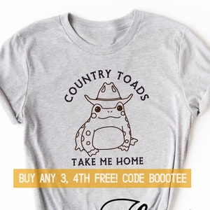 Country Shirt Shirt Funny Cowboy Gift T-shirt for Her Him Shirt Tee Men Women Kids Tshirt Frog Toad Rodeo Cowgirl