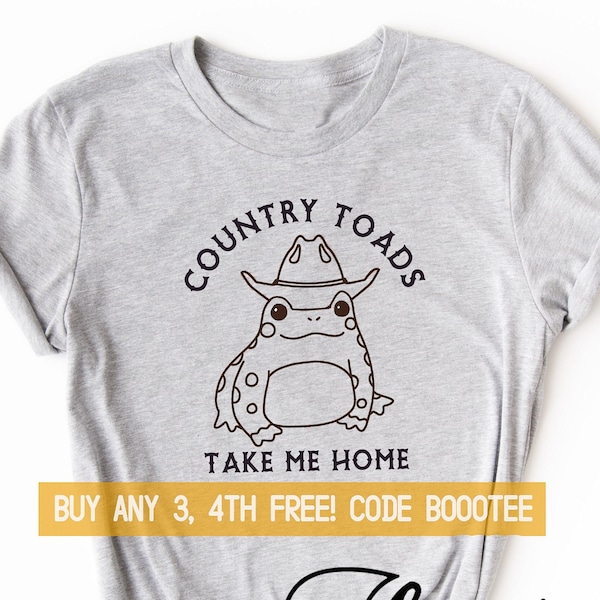 Country Shirt Lustige Cowboy Geschenk T-Shirt für Sie Ihn Shirt T-Shirt Herren Frauen Kinder Tshirt Frosch Toad Rodeo Cowgirl