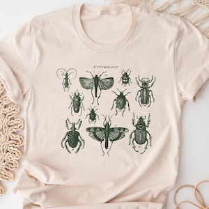Bugs Print Shirt. Entomology T-shirt Gift Idea. Entomologist Tshirt Present. Insects Nature Animals Beetle Collector Student Major Lover Tee