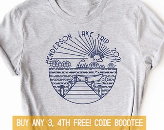 Camping Shirts for Family Friends Lake T-Shirt Camp T Shirt Tee Matching Men Kids Women Boys Girls Baby Personalized Boat Party Custom 2023