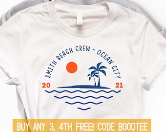 Custom Vacation Shirts Family Matching Beach T-shirt Men Kids Women Tshirt Boy Girl Toddler Kid Tee Tank Top V-neck Summer Camp Group  Baby