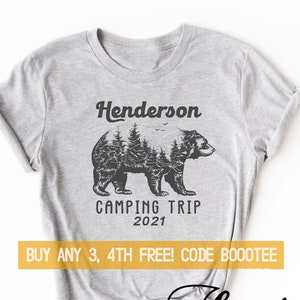 Camping Shirts for Family Friends T-Shirt TShirt Tee Ladies Matching Men Kids Women Boy Girl Custom Personalized Dad Summer Crew Camper Baby