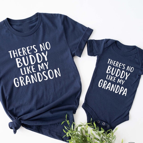 There's No Buddy Like My Grandpa Shirt. Grandfather T-shirt Gift Idea. Pop-pop Tshirt Present. Grandpop Nonno Abuelo Poppy Pepop Gramps