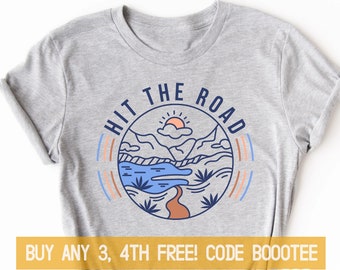 Benutzerdefiniertes Retro Road Trip T-Shirt: Personalisiertes, passendes Familienurlaubs-T-Shirt