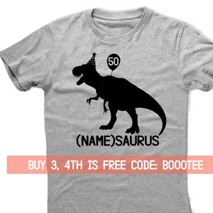 50th Birthday Shirt Funny Tshirt T-Shirt T Tee Bday Men Women Ladies Gift Present Turning 50 years old Husband Wife 1969 T-rex Tyrannosaurus
