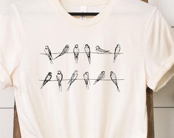 Swallows Shirt Bird Sweatshirt Tees T-shirt Tee Tshirt T Women Ladies Top Men Husband Boyfriend Gift for Her Mothers Day Nature Lover Birds