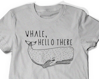 Crop Top Ladies Keep Calm And Love Whales Fish Animal Lover Ocean T-Shirt Tee 