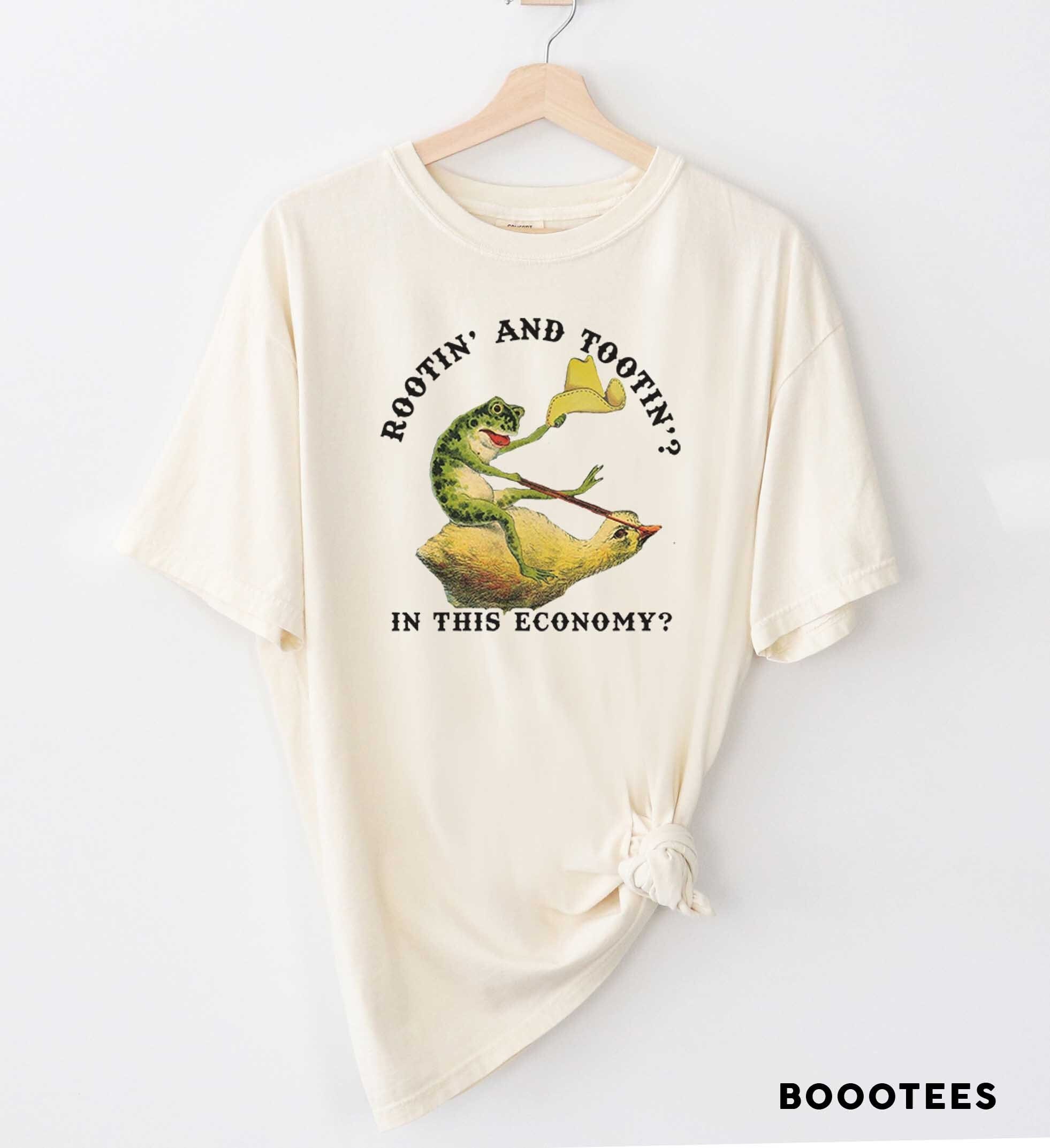 Cowboy Frog Comfort Colors Graphic Tee: Rootin and Tootin in This