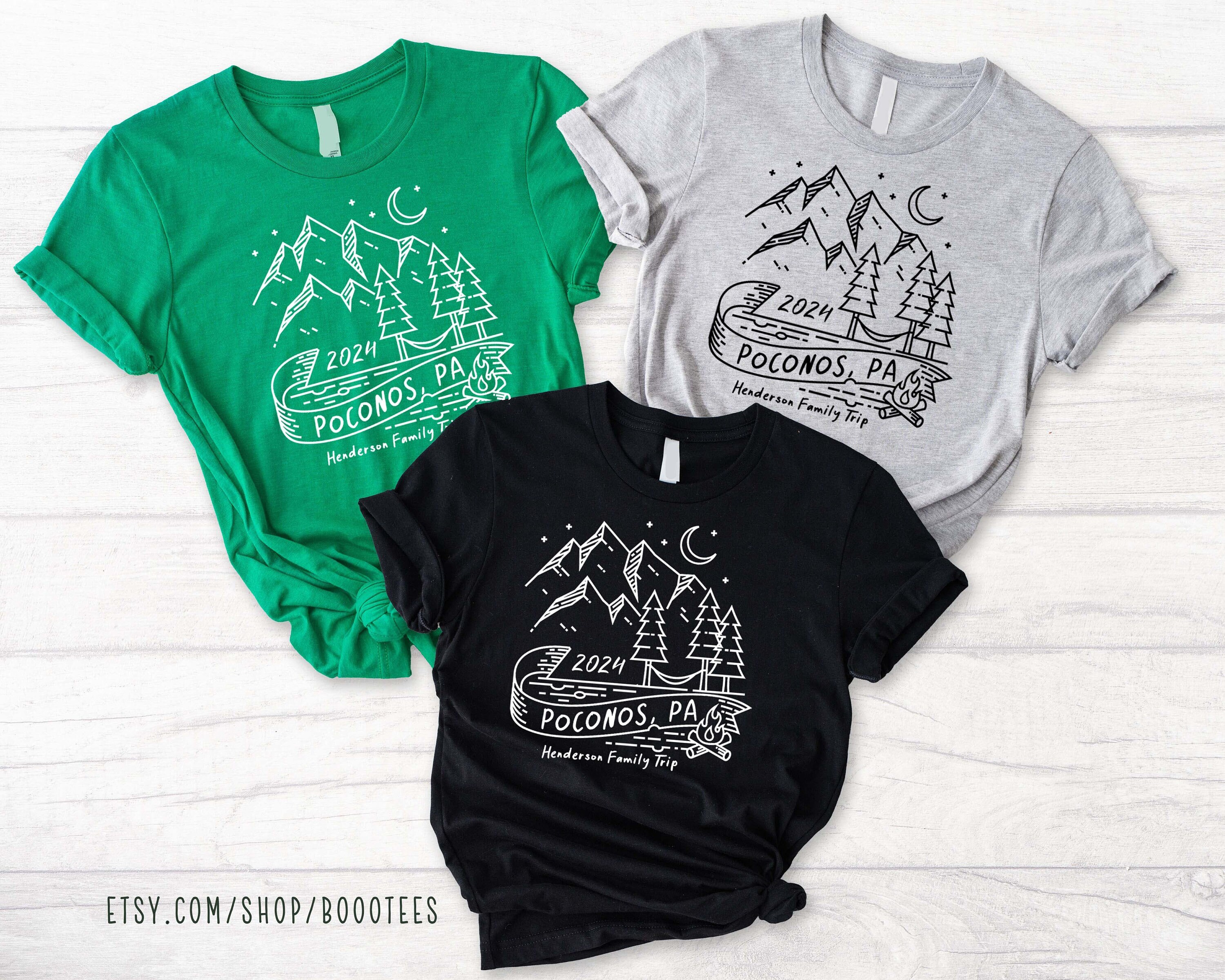 Camping and Lake Trip Shirts for Family Friends. T-Shirt Camp T Shirt Tee Matching Men Kids Women Boys Girls Baby Personalized Custom 2024.