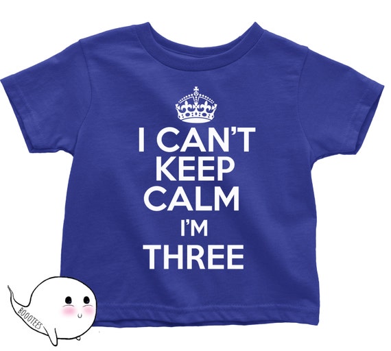 3rd Bday Three Year Old Third Birthday Gift Toddler Kids T-Shirt I/'m This Many 3