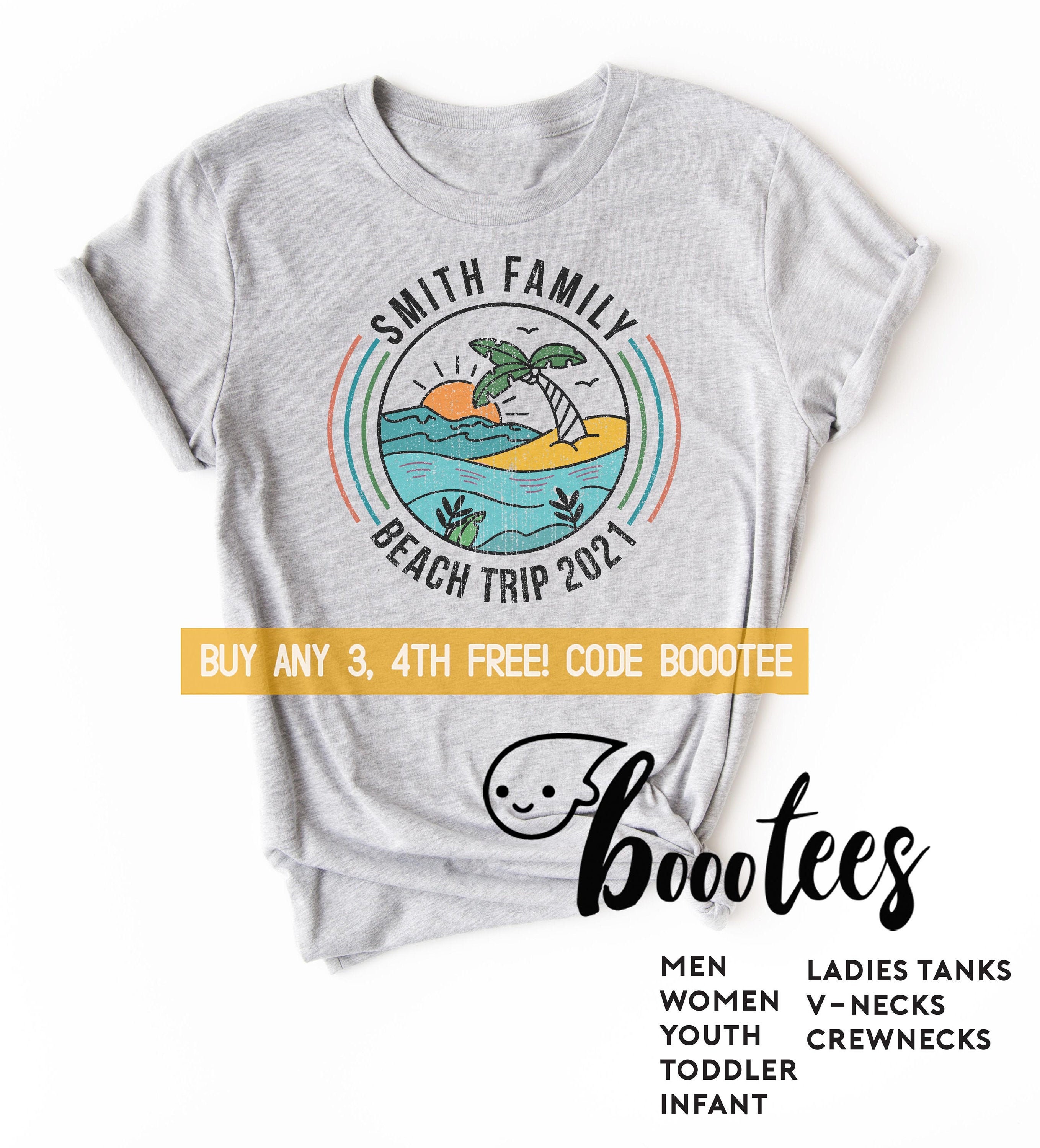 Custom Vacation Shirts Family Beach Matching T-shirt Men Kids Women Tshirt  Boy Girl Toddler Kid Tee Tank Top V-neck Summer Camp Group Baby 