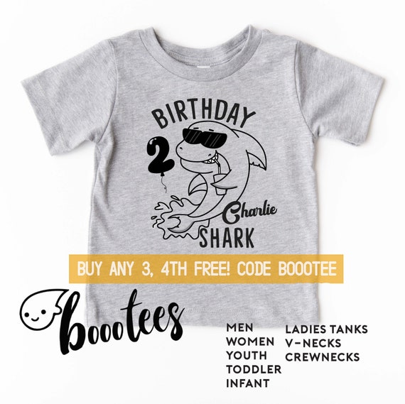 Baby Shark Birthday Shirt Matching Family Tshirt Toddler Etsy India