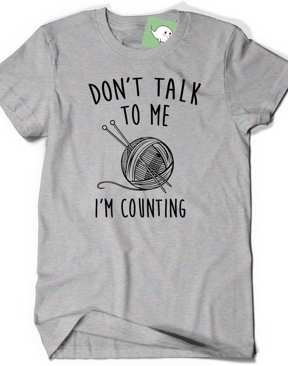 Funny Knitting Crochet T Shirt Tee Mother Mom Womens Ladies Funny Gift Present Yarn Crocheter Knitting Knit Knitter Birthday Hook Hooker