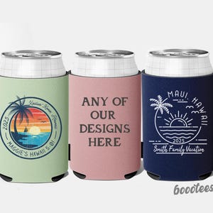Custom Can Cooler. Family Beach Vacation Trip. Camping Holiday Party Cruise. Birthday Favors Gifts. Bottle Drink Cup. Personalized Vacay