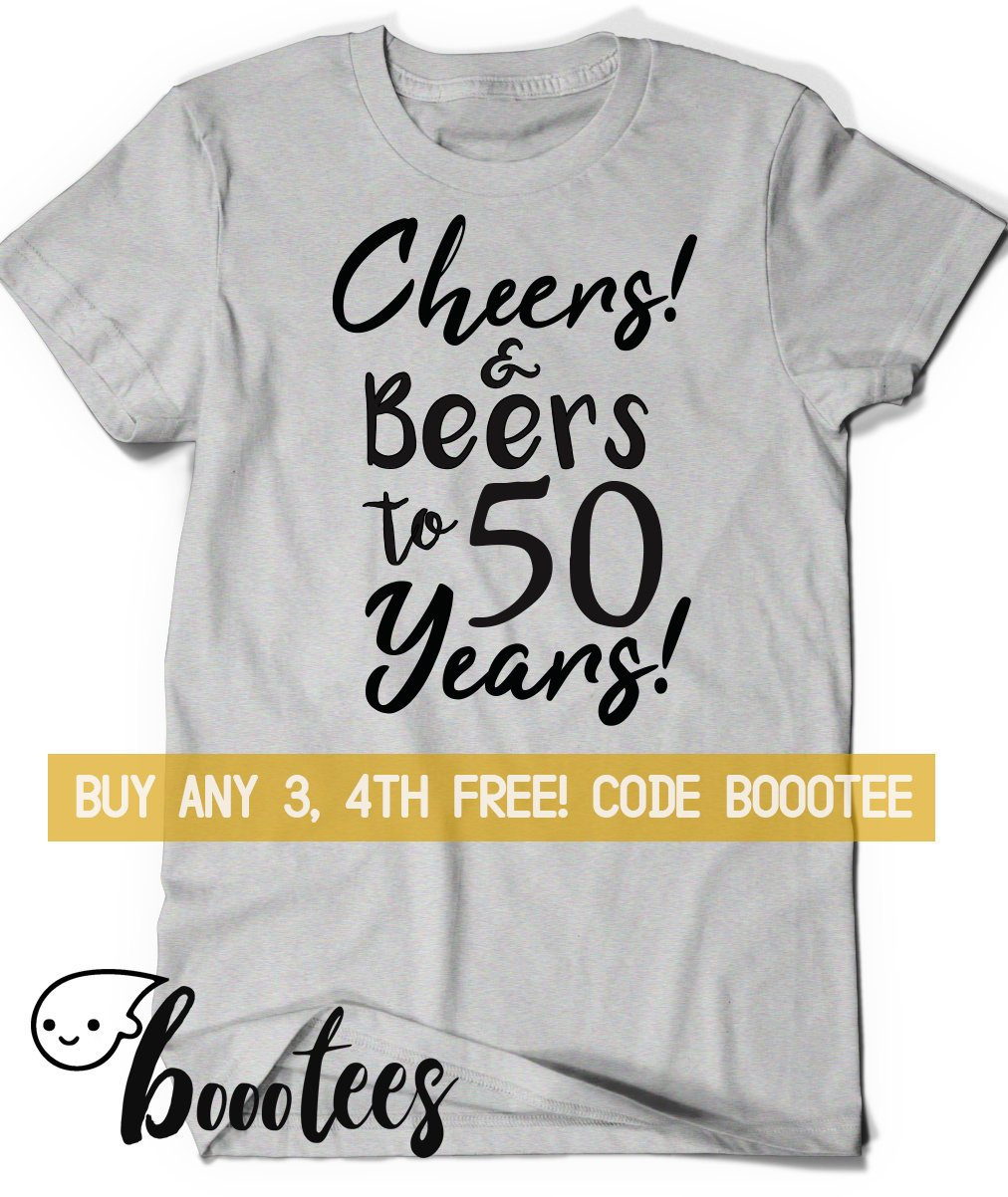 50th Birthday Shirt Women Men Funny Tshirt TShirt T Tee Bday Etsy