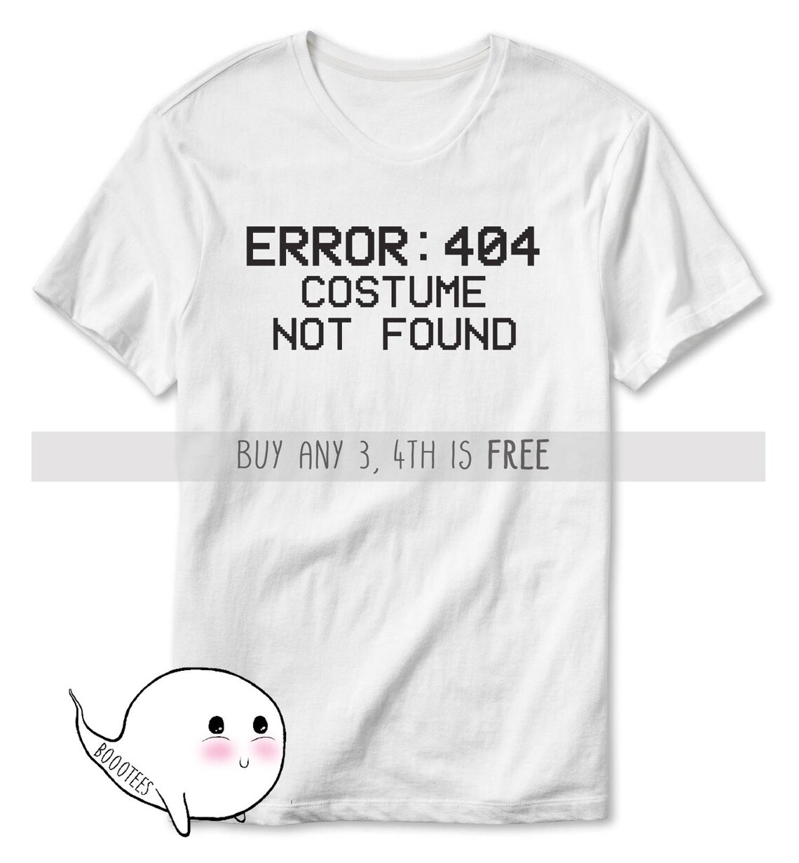 Halloween Shirt Funny Costume Tee Error 404 Costume Not Found | Etsy