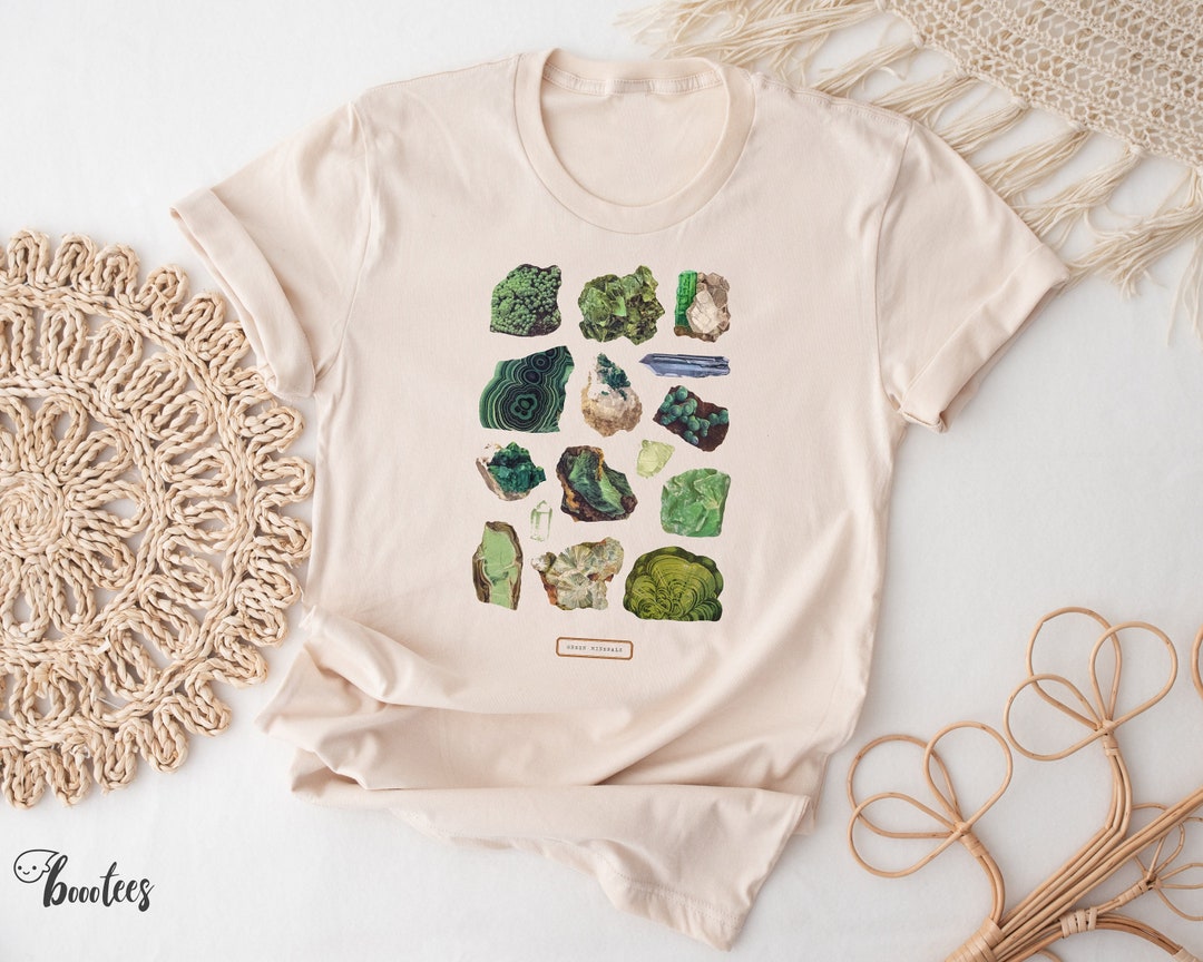 Rocks Minerals Tshirt, Gemstones Crystals Shirt, Women Men Ladies Kids